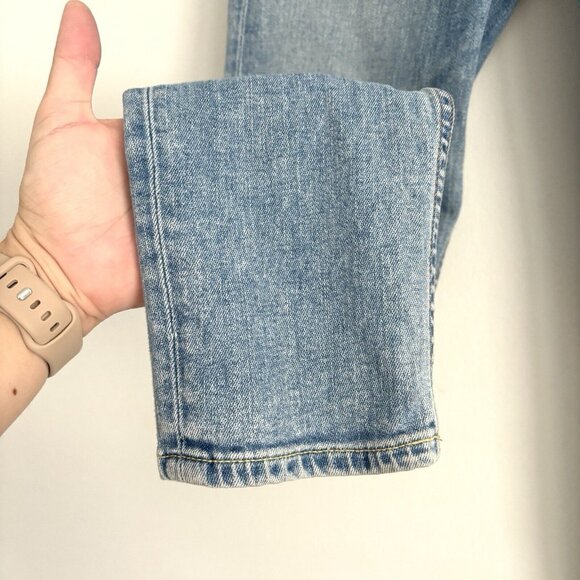 Grlfrnd Karolina Jeans in On The Run Blue Hidden Button Fly Women’s Size 27 - Picture 5 of 9